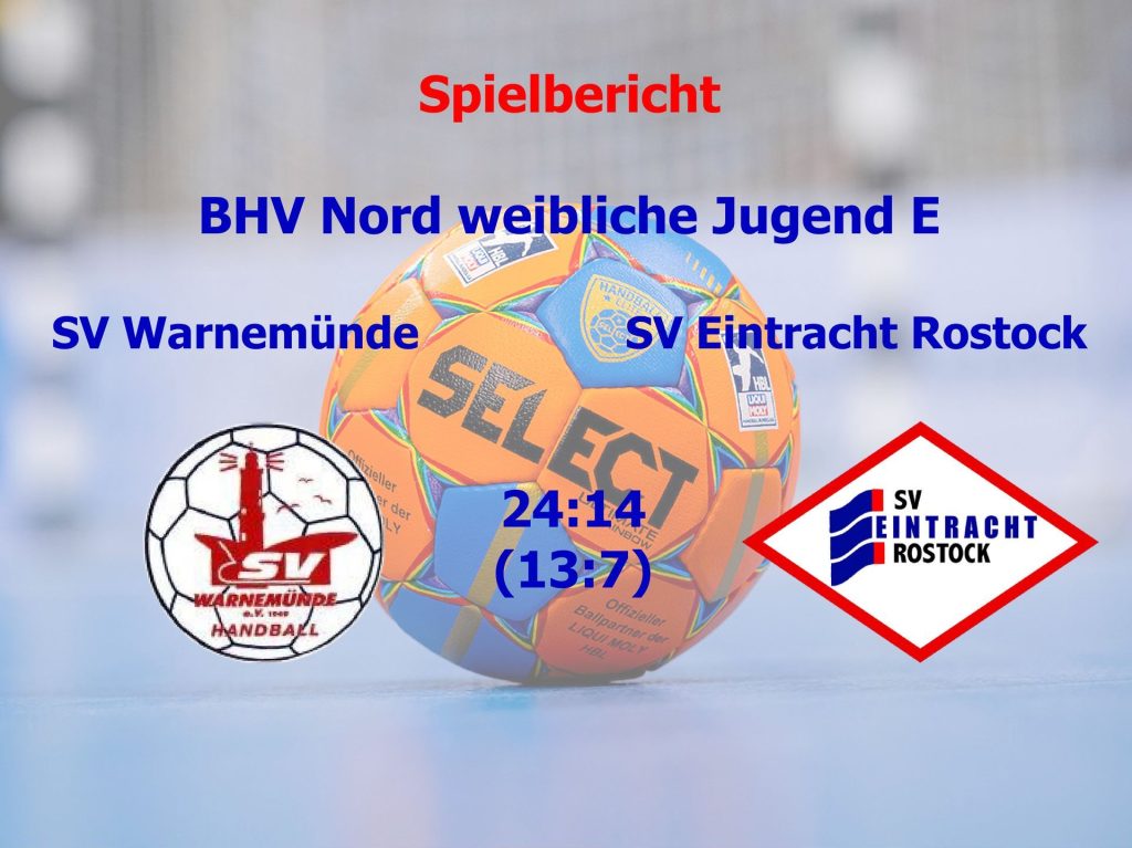 SV Warnemünde - SV Eintracht Rostock 24:14 (13:7)