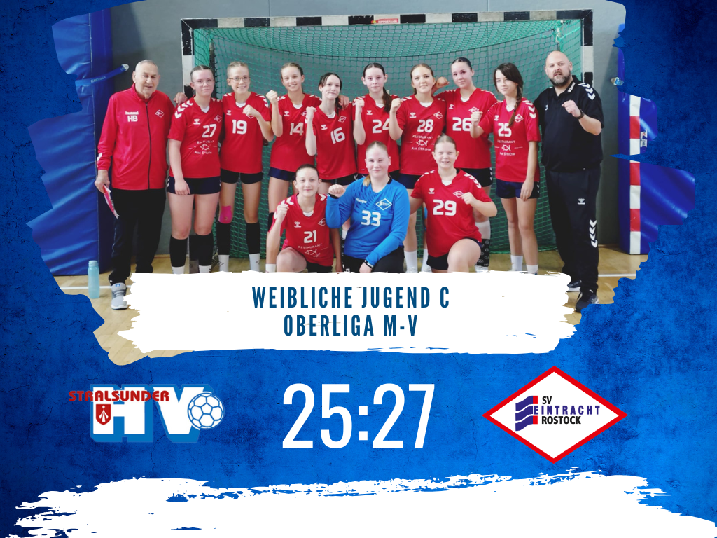 Auswärtssieg im letzten Spiel des Jahres – Eintracht bezwingt Stralsund mit 27:25